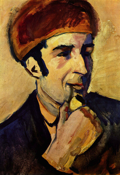 Portrait of Franz Marc by Macke